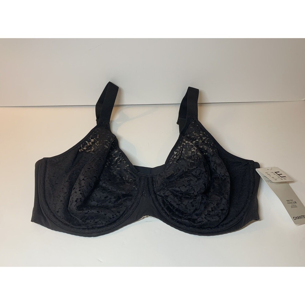 NWT Chantelle Norah Sexy Comfort Underwire Bra Black Lace Super Soft 38D…